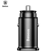 Baseus Square metal A+A 30W Dual QC3.0 Quick Car Charger(QC3.0, SCP, AFC) (MOQ:5 PCS for Each Color)