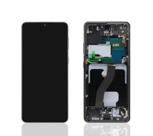 Original Amoled Screen Assembly + Frame For Samsung Galaxy S21 Ultra 5G G9980 G998B G998U G998N