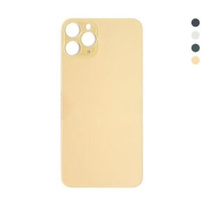 For Apple iPhone 11 Pro Max Big Hole Back Cover Glass with Disassembly free Camera Frame and Lens（Without Glue）